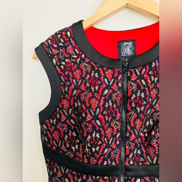 Gorgeous Floral Brocade Feminine Fit JAX Form-fitting Dress Sexy 4 - Picture 3 of 4